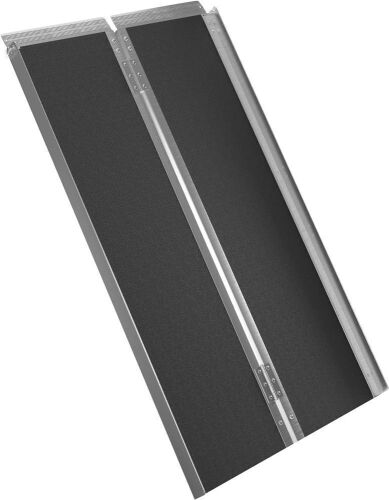 MOTORBEL 4FT Non-Skid Folding Aluminum Wheelchair Ramp - Lot 630