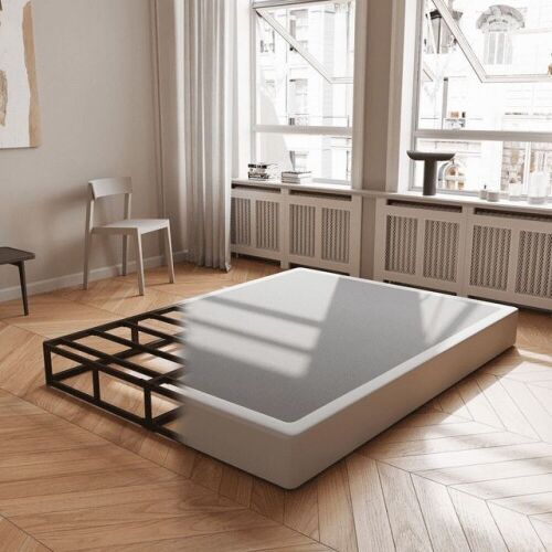 7 Inch Queen Size Metal Box Spring Mattress Foundation  - Lot 636