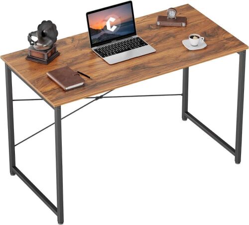 CubiCubi 40 inch Home Office Desk, Brown - Lot 640