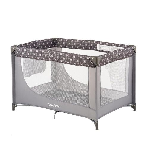 Pamo Babe Portable Crib Baby Playpen with Mattress and Carry Bag  - Lot 646