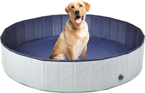 PETACE Foldable Hard Plastic Dog Pool, 63 x 12 inches  - Lot 680