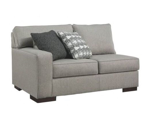 Ashley Furniture Marsing Nuvella Lef-arm Facing Loveseat Sectional Piece - Lot 727
