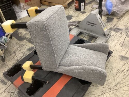 Upholstered Dining Chair, Needs Repair  - Lot 728