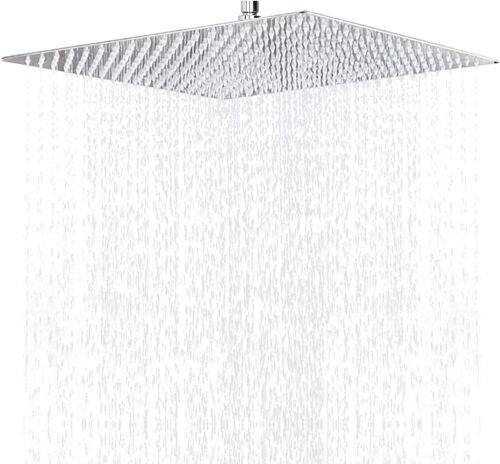 Rainfall Shower Head 16" Chrome - Lot 732