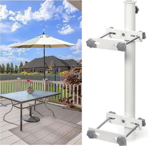 HAINAWANG Stainless Steel Non-Slip Patio Umbrella Holder for Metal & Wood Railing  - Lot 570