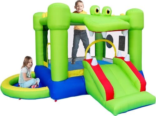 Inflatable Bounce House with Slide and Ball Pit, with Blower - Lot 589