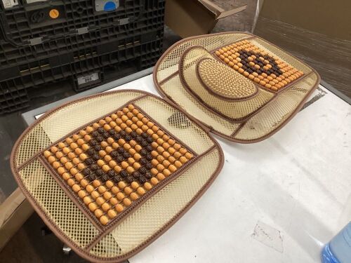 Bamboo Beaded Massage Car Seat Cushion - Lot 553