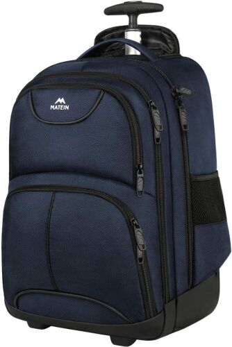 MATEIN Travel-Friendly Rolling Laptop Backpack - Lot 567