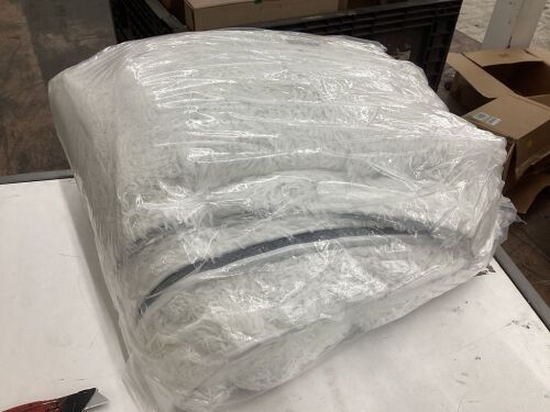 White Shag Rug, Unknown Size  - Lot 479