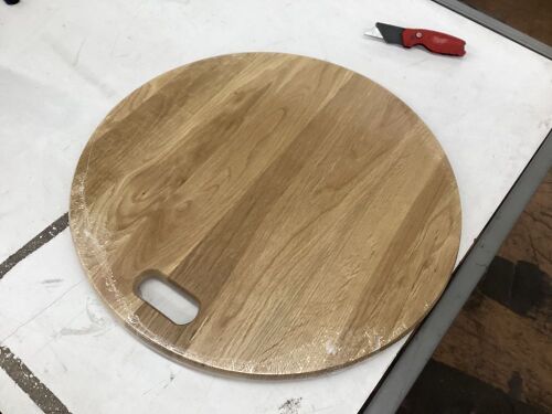 19" Wood Serving Board with Handle  - Lot 482