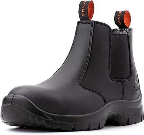 KAM-LITE Slip On Steel Toe Safety Boots, Size 12  - Lot 481