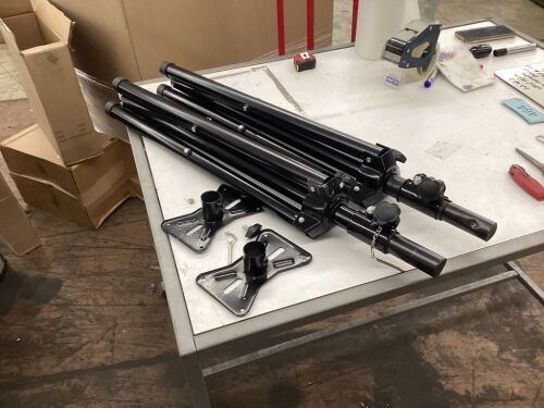 Lot of (2) Speaker Stands - Missing Some Hardware  - Lot 454