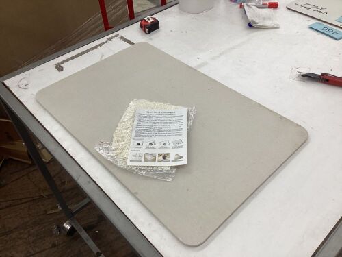 UKIA Diatomaceous Earth Stone Shower Mat, 23.6" x 15.4"  - Lot 456