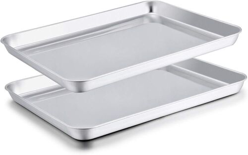 TeamFar Stainless Steel Banking Sheets, Set of 2  - Lot 464