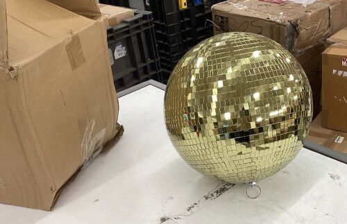 Gold Disco Ball  - Lot 434