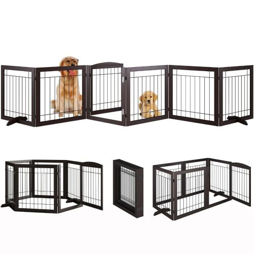 Vantas Wooden Folding Pet Gate 120" Wide, 24" Tall  - Lot 445