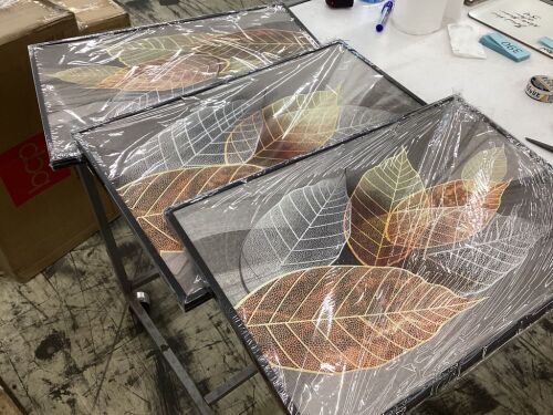 Black Framed Canvas Wall Art  - Lot 380