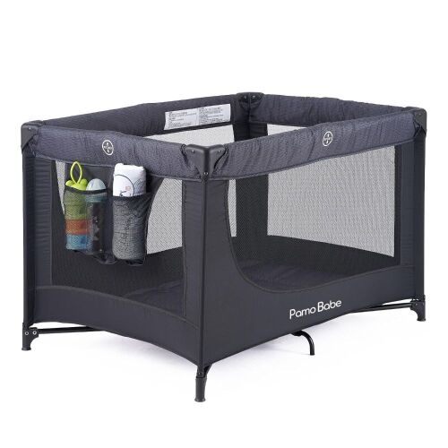 Pamo Babe Portable Crib Baby Playpen with Mattress and Carry Bag - Lot 386