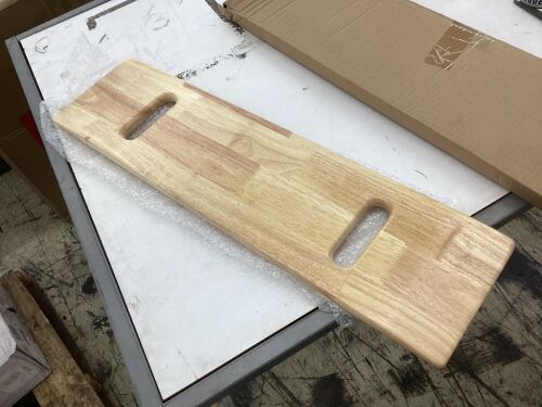 Wooden Slide Transfer Board with Handles, 30 x 8 x 0.7 - Scratched - Lot 385