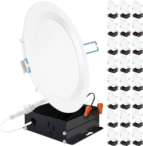 Sunco 24 Pack 6 Inch Ultra Thin LED Recessed Ceiling 6 inch, 6000K Sunlight  - Lot 361