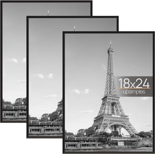 upsimples 18x24 Poster Frames Black 3 Pack - Lot 343