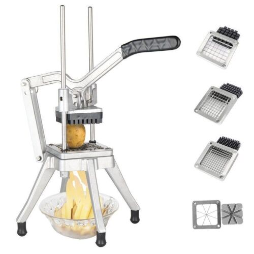 ROVSUN Commercial French Fry Cutter with 4 Sizes Blades - Lot 345