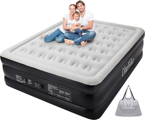 OlarHike Air Mattress with Built in Pump, King Size 18 Inch Elevated Quick Inflation/Deflation - Lot 325