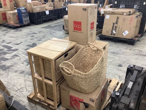Lot of Woven Storage Items - Some Damaged, Some New  - Lot 309