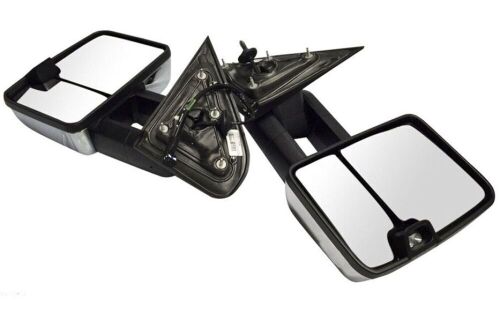 Power Heated LED Signal Tow Mirrors for 2014-2018 Chevy GMC 1500 2500 HD Dynamic - Lot 89