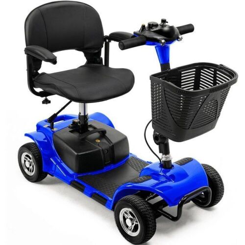 4 Wheel Electric Mobility Scooter with Lights & Basket   - Lot 33