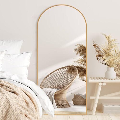 FARUIFETT Gold Arched Full Length Mirror 71"x24" - Lot 133