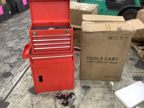 20.6-in W x 41.1-in H 5 Ball-bearing Steel Tool Chest Combo - Scratch & Dent  - Lot 69