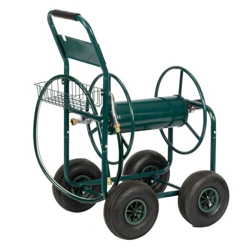 4 Wheel Garden Hose Reel Cart  - Lot 81