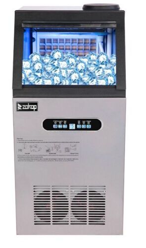Stainless Steel Commercial Automatic Freestanding Ice Maker Machine 150lbs/24h - Lot 12