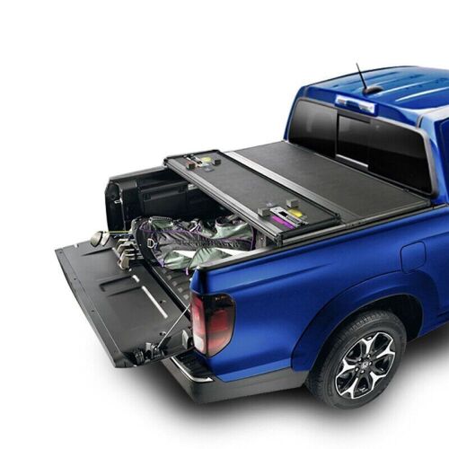 5FT Hard Tonneau Cover For 2019-2023 Ford Ranger Truck Bed Tri-Fold W/ LED - Lot 14