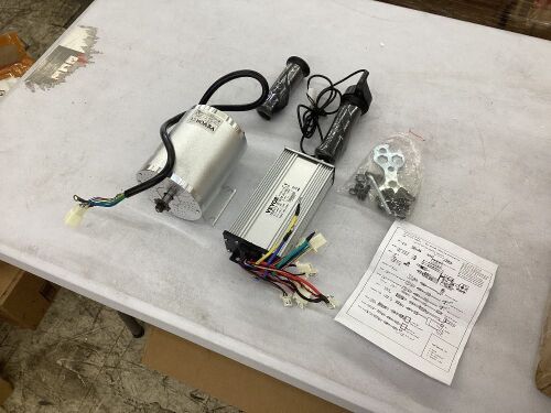 Mophorn 1800W Electric Brushless DC Motor Kit, 48V 4500rpm with 33A Speed Controller and Throttle Grip Kit - Lot 31