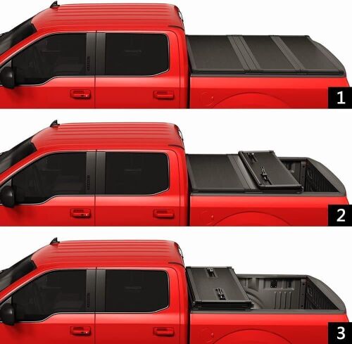 JDMSPEED Hard Folding Tonneau Cover 5.8 FT Replacement for Chevy Silverado GMC Sierra 14-18  - Lot 46