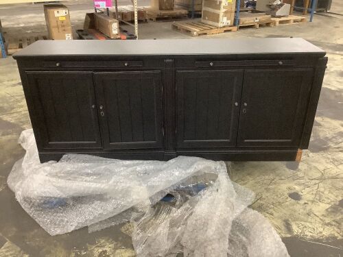 Athens Modular Double Display Cabinet - Base Only  - Lot 116