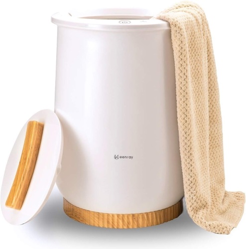 Keenray Towel Warmer, Luxury Towel Warmer Bucket, Large Towel Warmers for Bathroom, Auto Shut Off, Fits Up to Two 40"X70" Oversized Towels, Bathrobes, Blankets, PJ's and More, CL1 - Lot 192