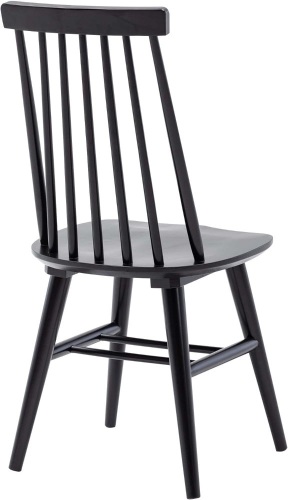 Duhome Dining Chairs Set of 2, Wood Dining Room Slat Back Kitchen Windsor Chairs, Black 16.75"D x 17.25"W x 35.75"H - Lot 84