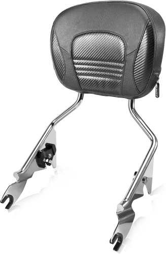 Eumti Detachable Sissy Bar Upright For Harley Touring 2009-2023, Rear Passenger Backrest Pad Compatible for Street Glide Road Glide FLHR FLHX FLHT FLTR Electra Glide Road King Ultra Limited CVO - Lot 141