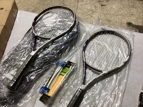 set of 2 tennis rackets  - Lot 142