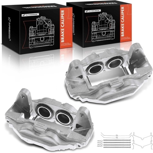 A-Premium Disc Brake Caliper Assembly Compatible with Select Toyota Models - Sequoia 2008-2015, Tundra 2007-2015 - Front Driver and Passenger Side - Lot 248