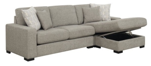 rsf storage chaise w/4 accent pillows - Lot 12