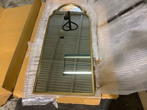 Cosmetic damage on frame small crack in mirror 59inT X 24inW - Lot 48