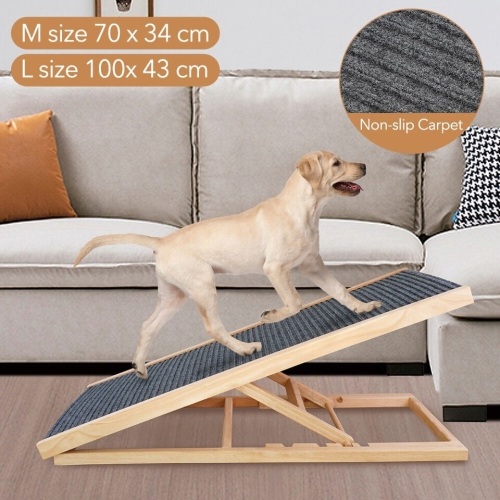 Dog Ramp for Bed Car Ramp Folding Pet Ramp Dog Stairs Cat Ramp Portable Dog Step - Lot 264