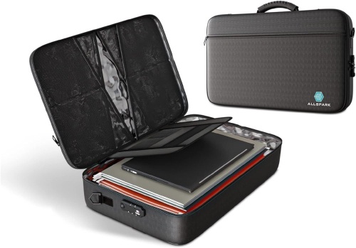 AllSpark Fireproof Document Organizer - Made of 4 Layers of Fiberglass- Important Document Organizer - Waterproof & Fireproof - Portable File Organizer - Lot 197