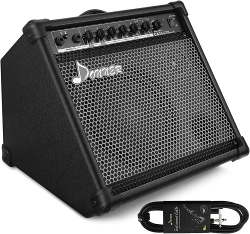 Donner Electric Drum AMP 35-Watt Electronic Drum Amplifier DDA-35 Keyboard Speaker with Aux in and Wireless Audio Connection, Drum/Keyboard/MIC 3 in 1 Amplifier with 3-Band EQ and DI Out - Lot 416
