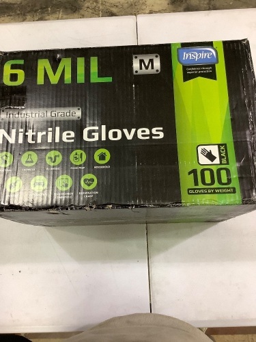 Case of nitrile gloves medium  - Lot 400