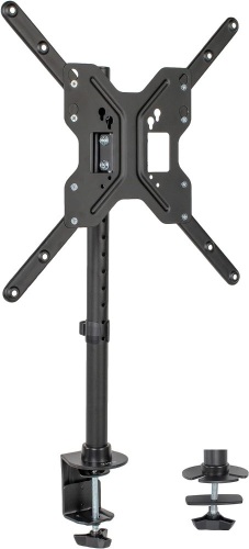VIVO Black Ultra Wide Screen TV Desk Mount for up to 55 inch Screens, Full Motion Height Adjustable Single Television Stand, STAND-V155C  - Lot 424